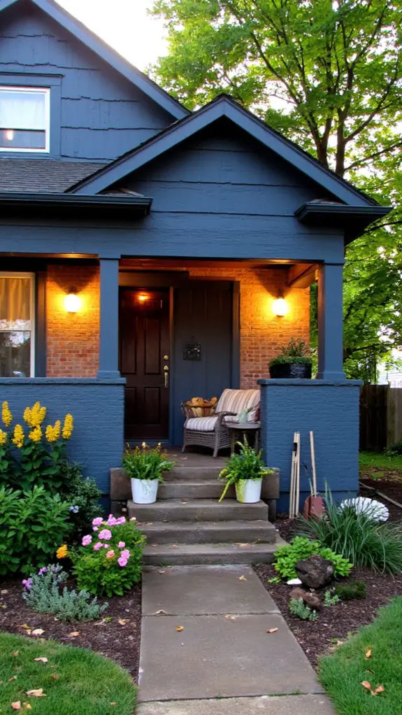 slate blue farmhouse charm