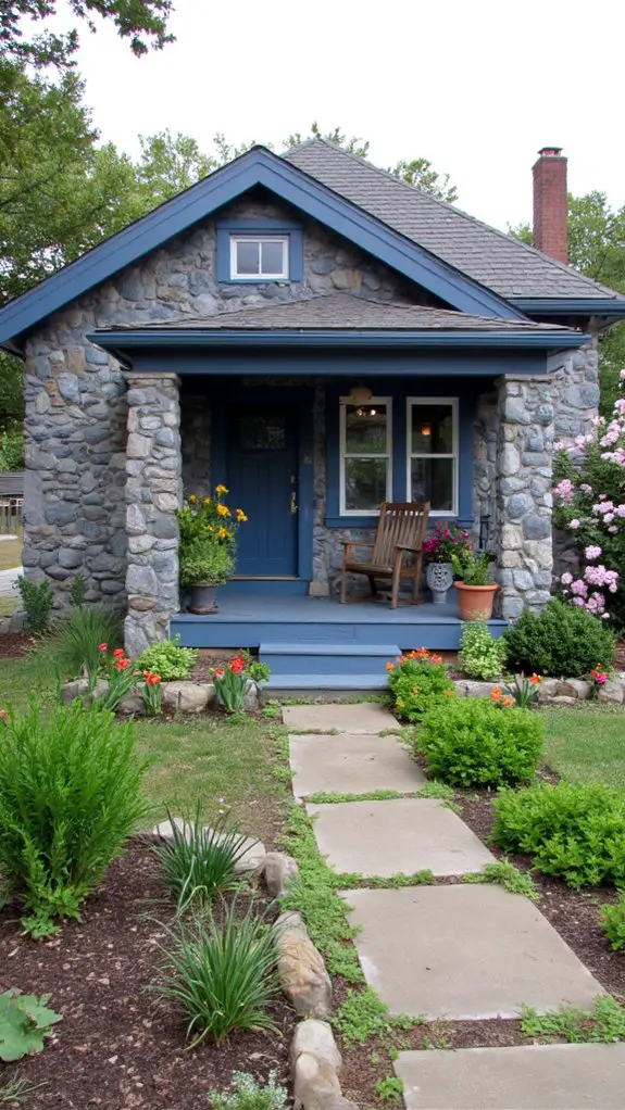 slate blue stone combination