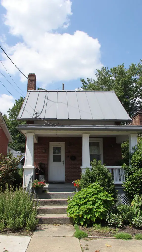 sleek durable gray metal roofing