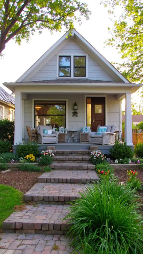 sleek gray minimalist cottage