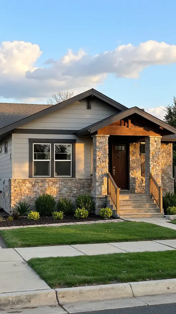 sleek gray ranch design