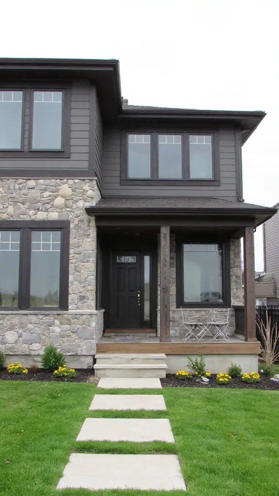 sleek gray stone sanctuary