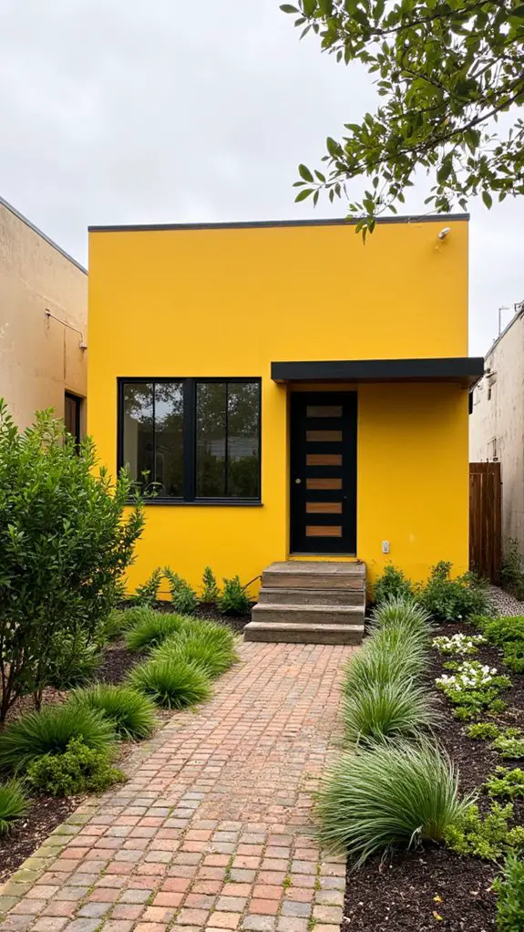 sleek matte yellow sophistication