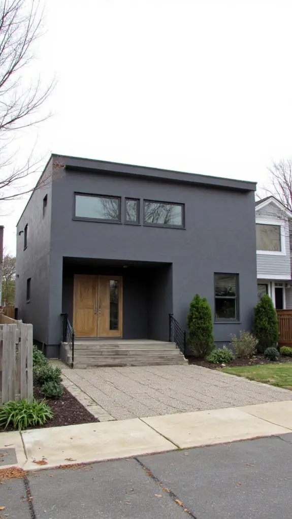 sleek minimalist gray design