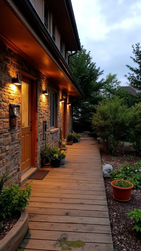 sleek minimalist outdoor illumination