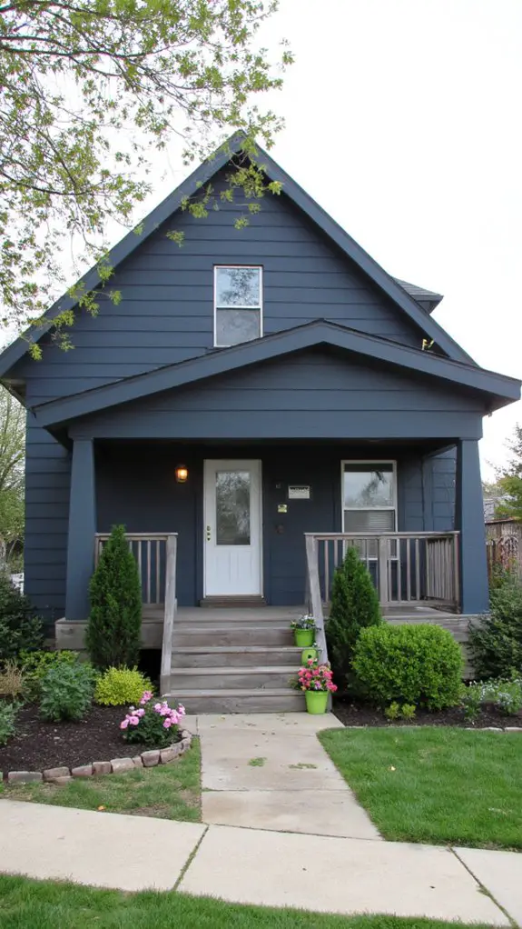 sleek minimalist porch design