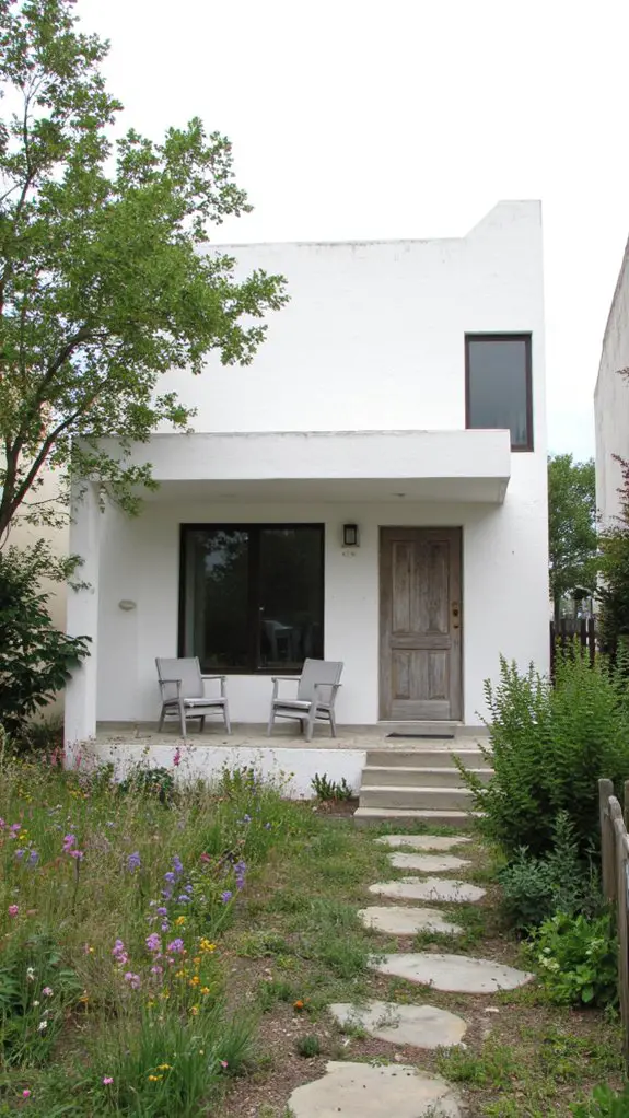 sleek modern cottage design