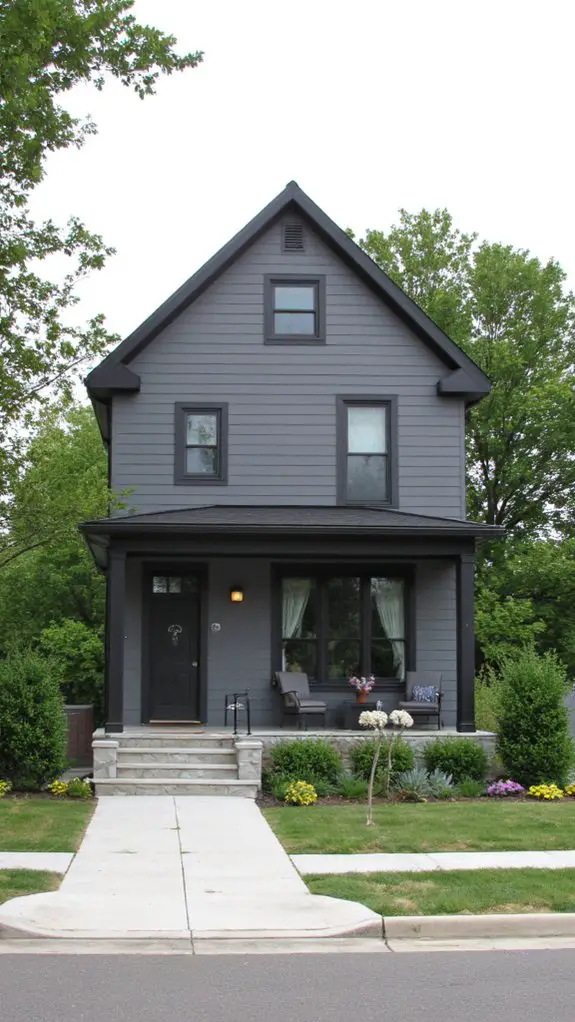 sleek modern gray design