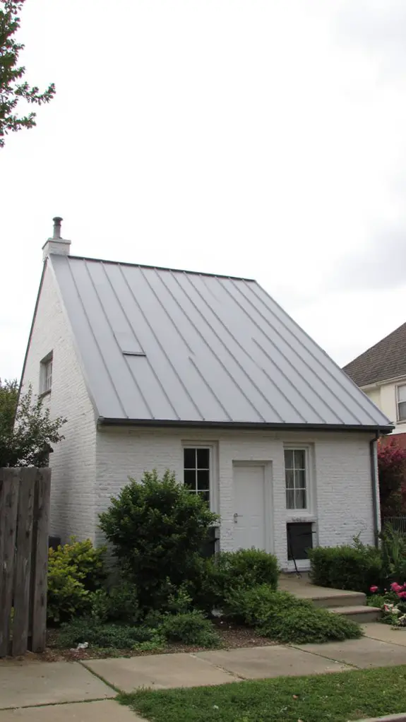 sleek modern metal roofing