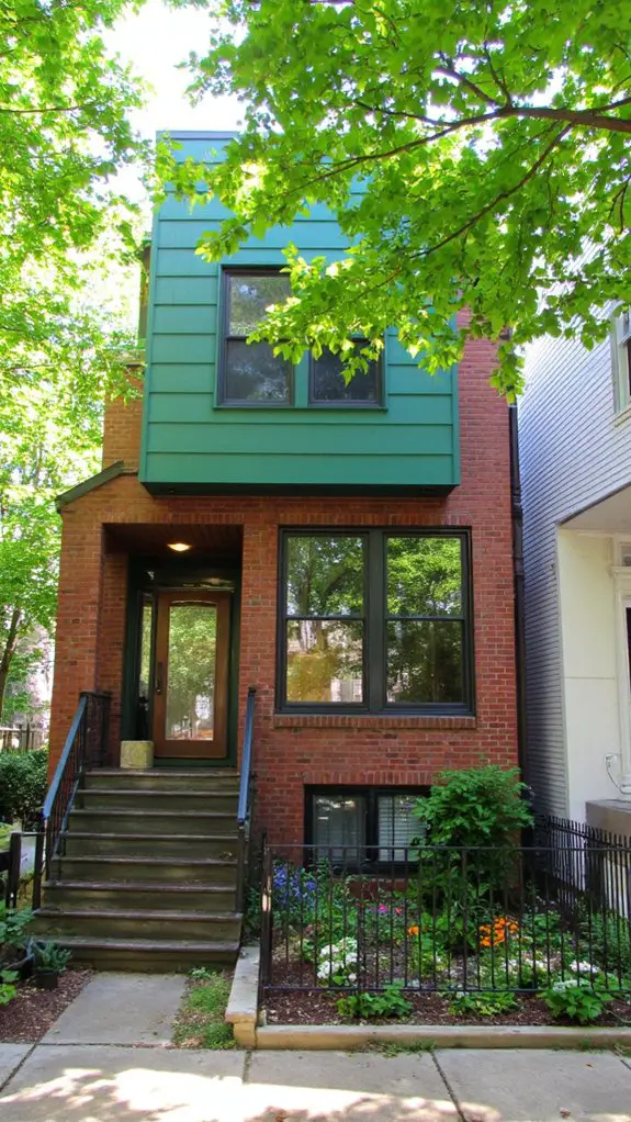 sleek modern urban duplex