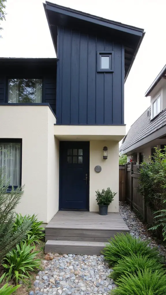 sleek navy cream elegance