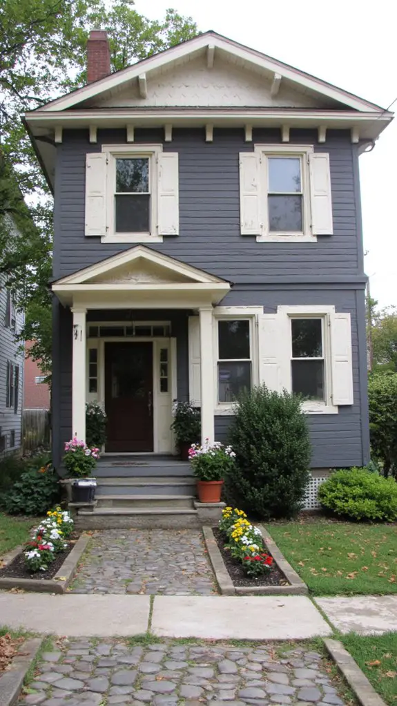 smoky gray and creamy elegance