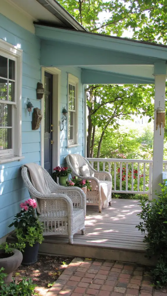 soft aqua wicker warmth