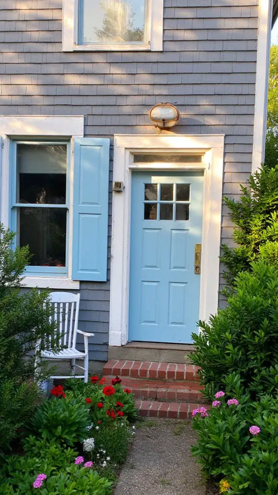 soft blue enhances gray