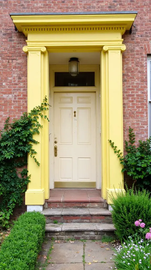 soft cream front door