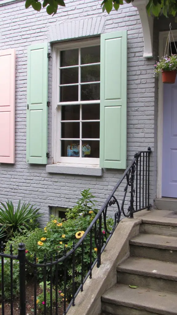 soft pastel shutter charm