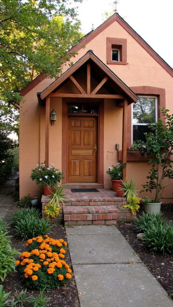 soft salmon and caramel