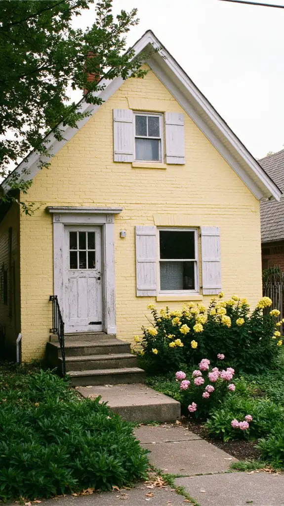 soft yellow brick elegance