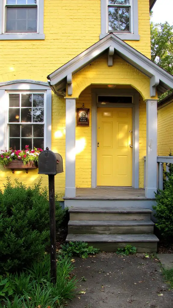 soft yellow gray accents