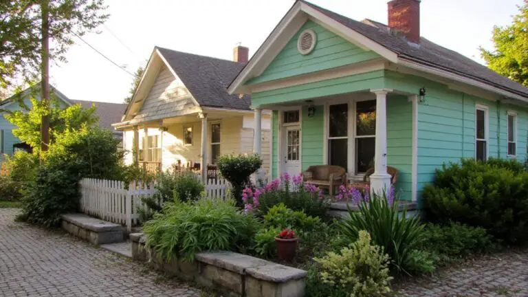 softly blended house colors