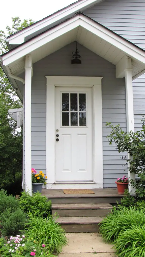 soothing gray and white