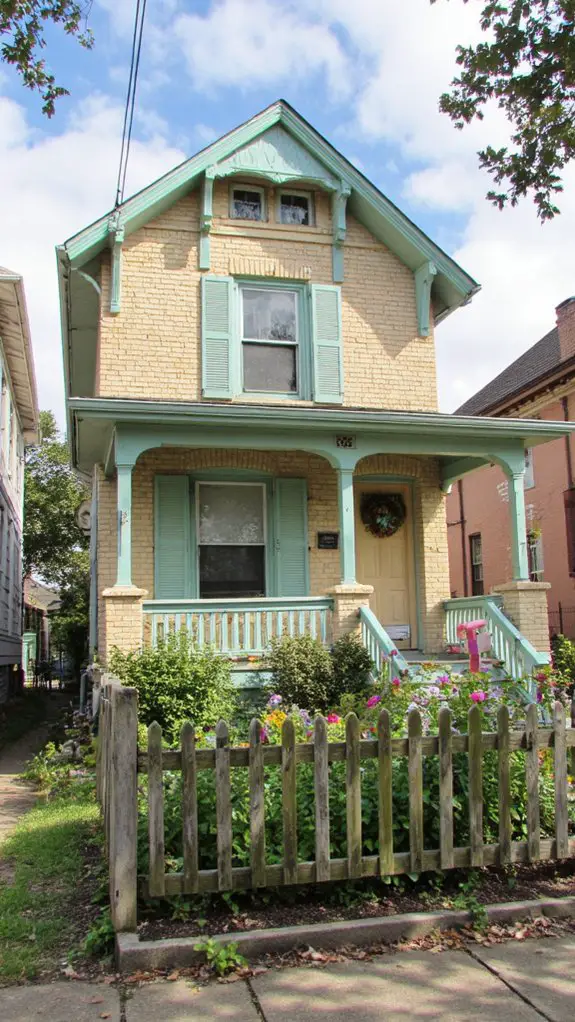 soothing mint and beige