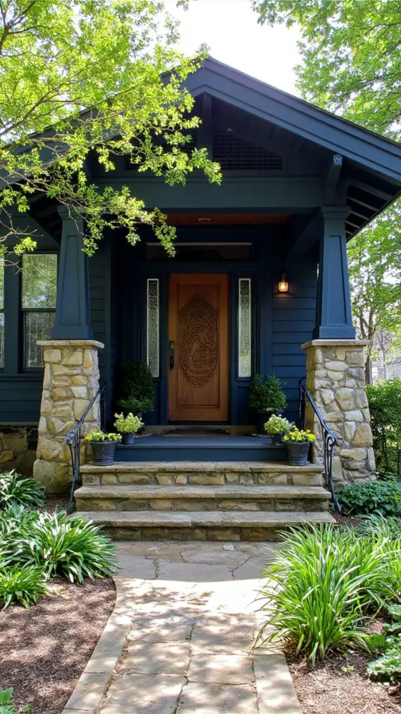 sophisticated dark blue elegance