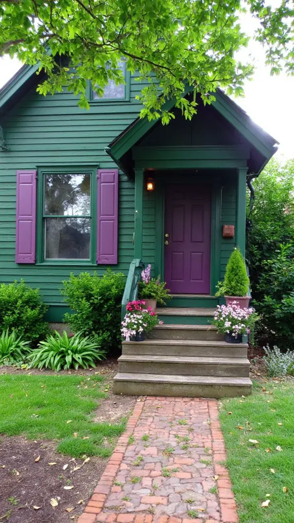 sophisticated deep plum decor
