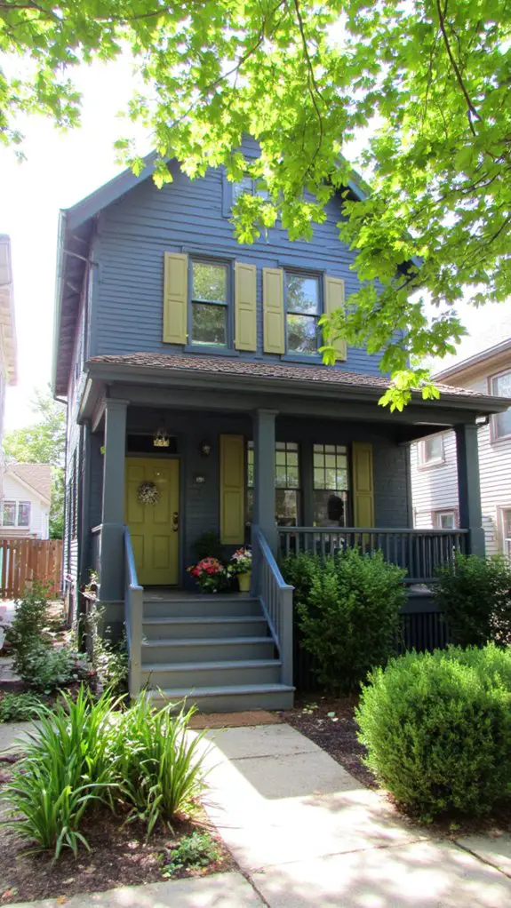 sophisticated exterior color combination