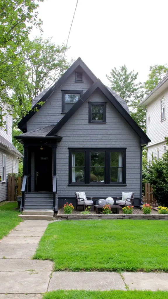 sophisticated gray and black