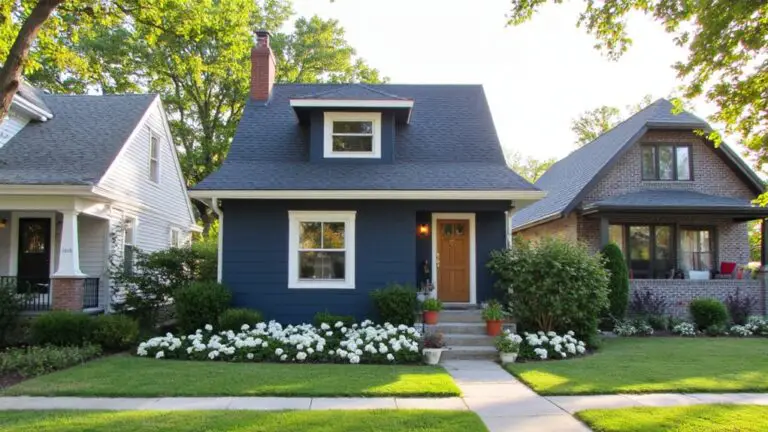 sophisticated gray and navy exteriors