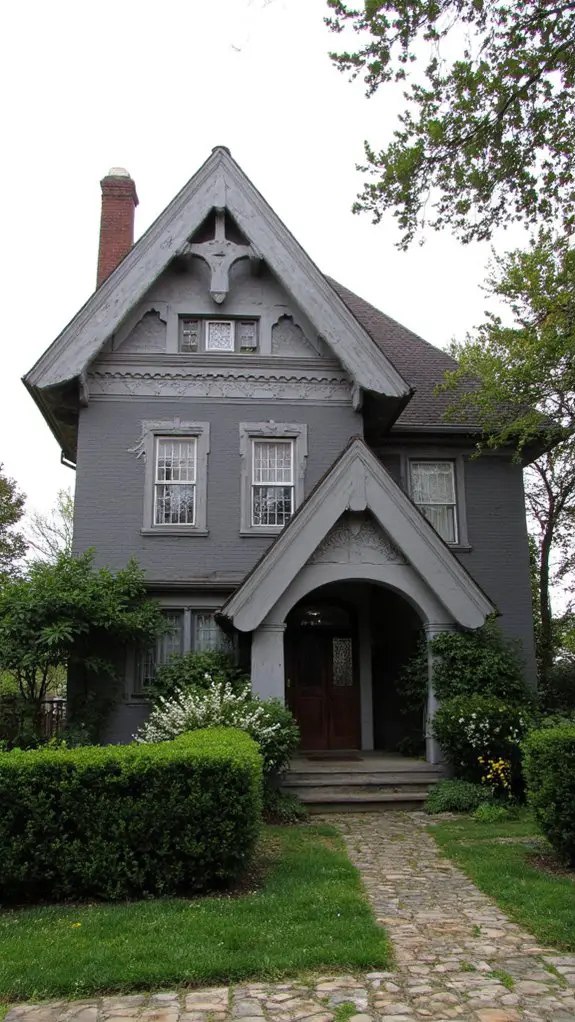 sophisticated gray tudor revival