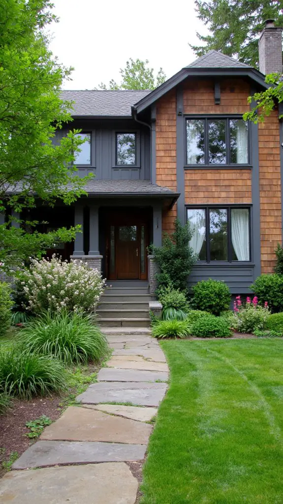 sophisticated gray with cedar