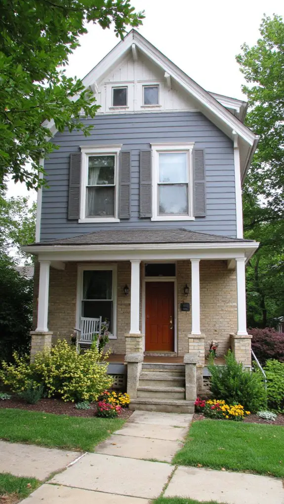 sophisticated inviting exterior combination