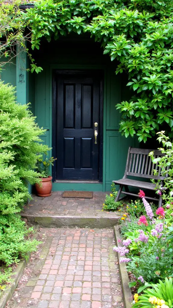sophisticated rich charcoal doors