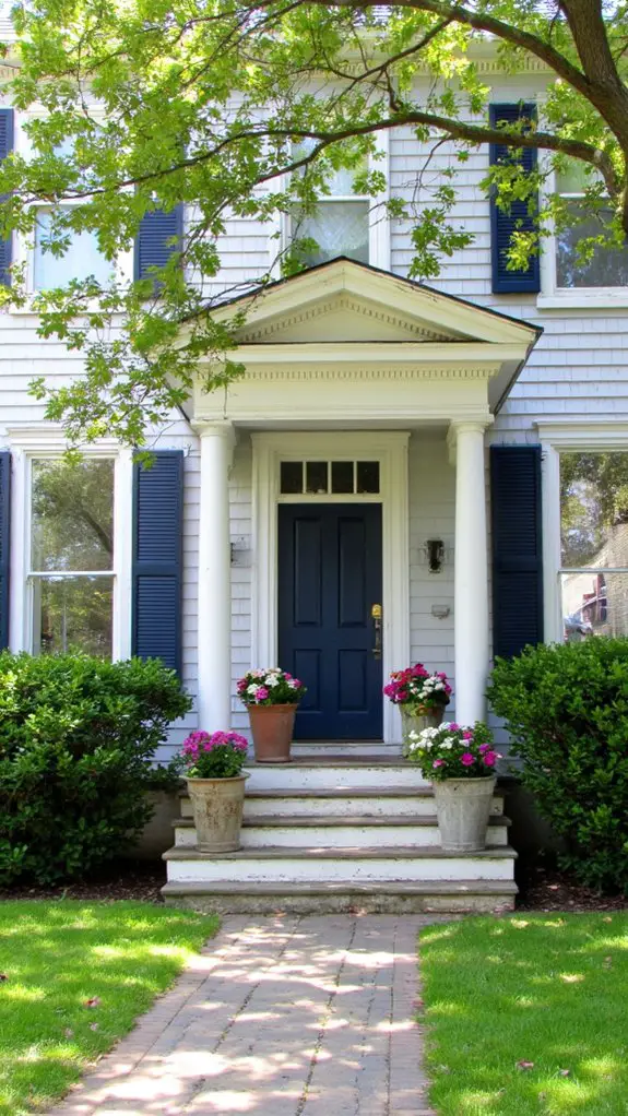 sophisticated silver and navy