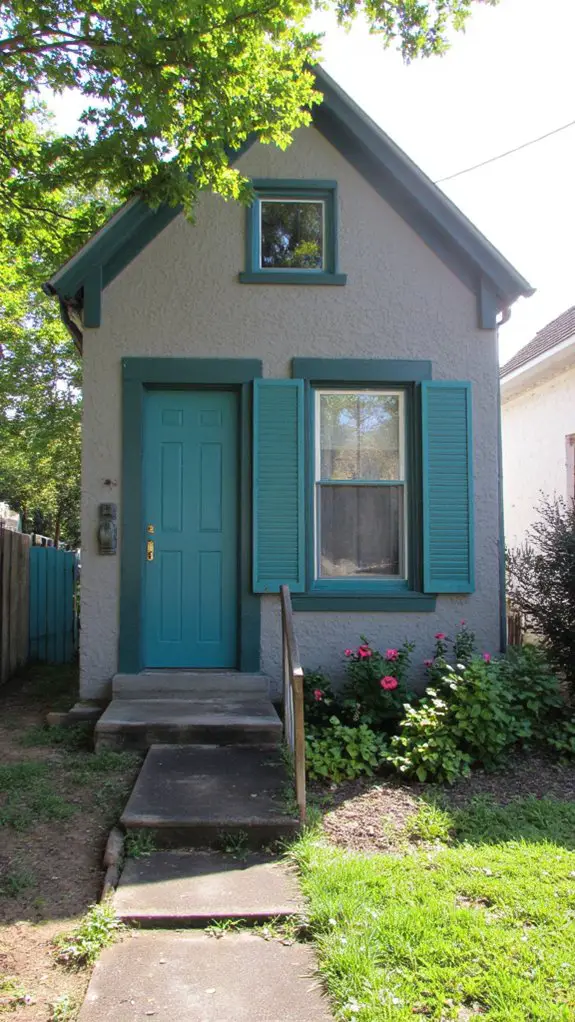 sophisticated slate gray exterior