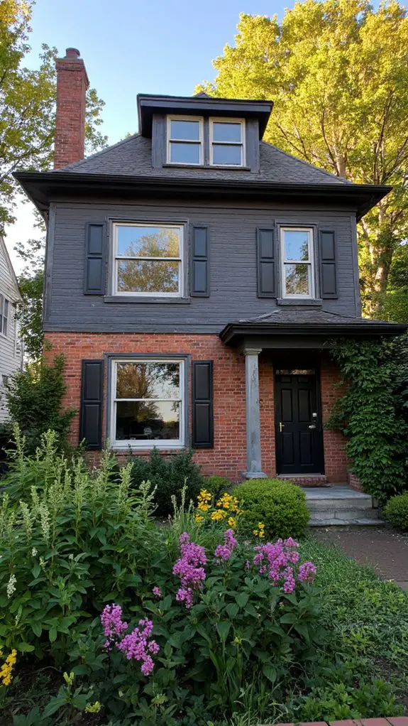 sophisticated slate gray exterior