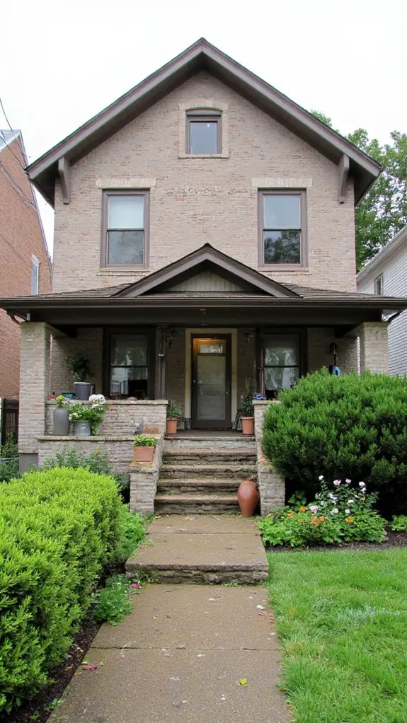 sophisticated taupe exterior elegance