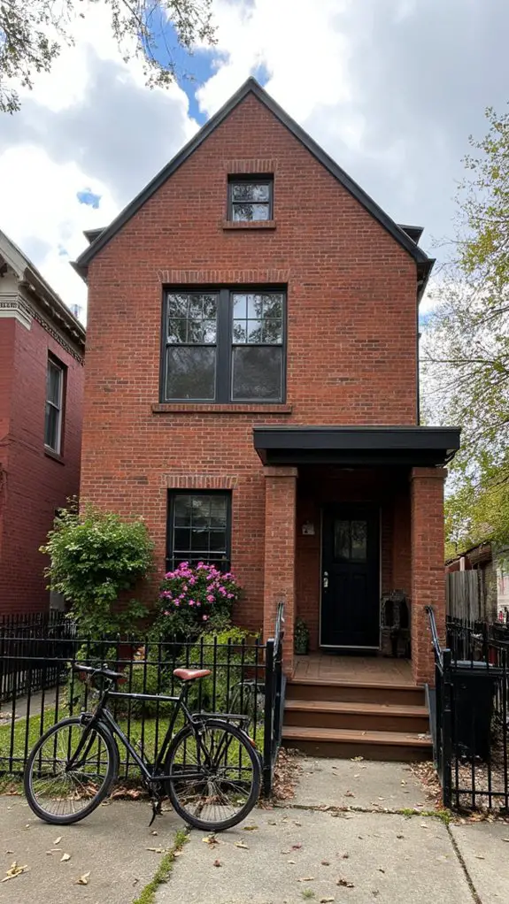 sophisticated urban brown brick