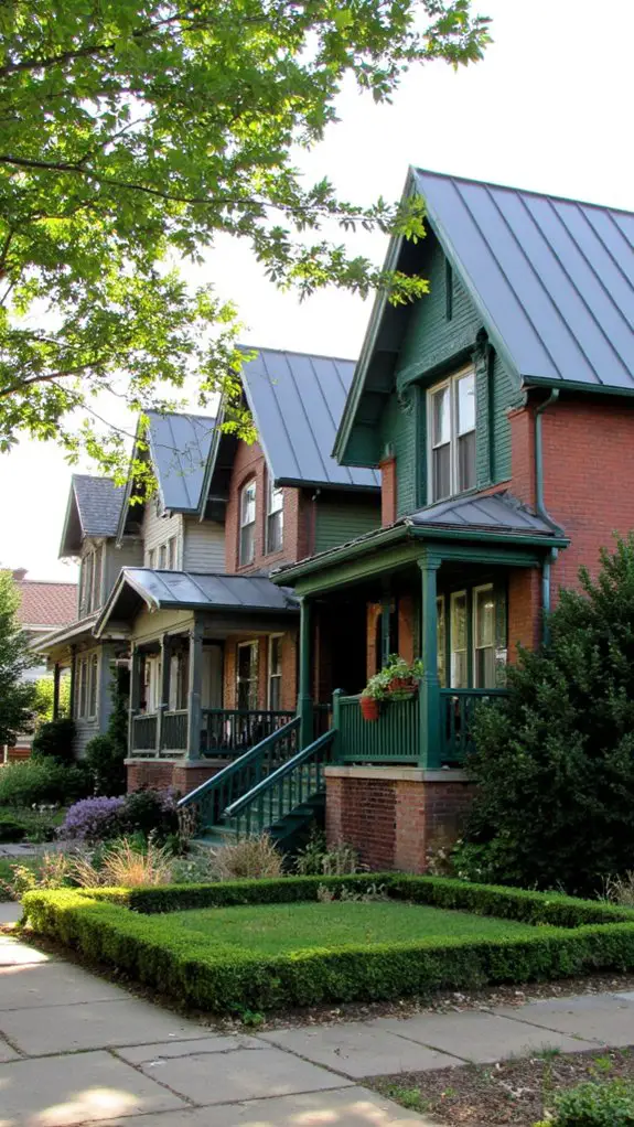 sophisticated urban metal roofing