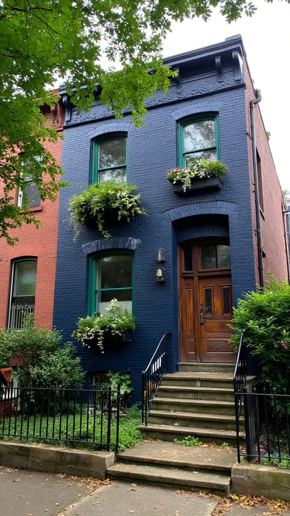 sophisticated urban townhouse palette