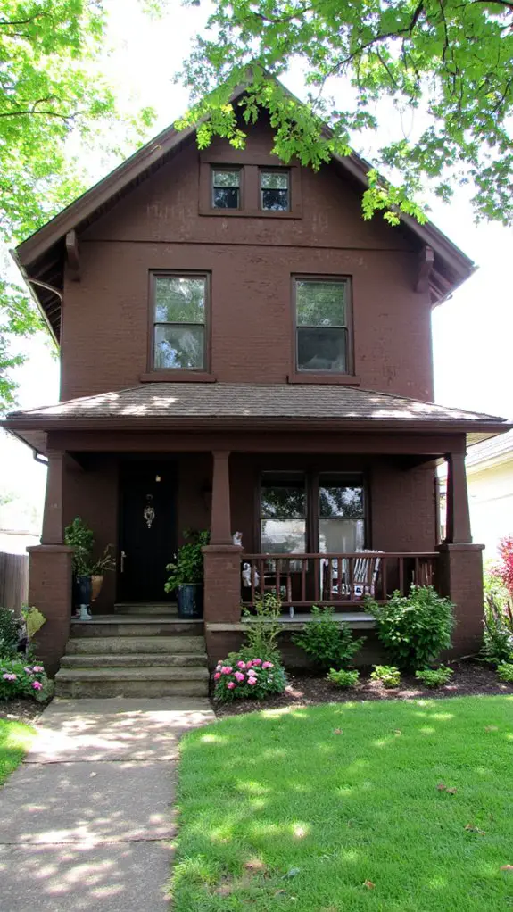 sophisticated warm exterior elegance