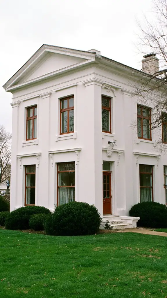 sophisticated wood trim accents