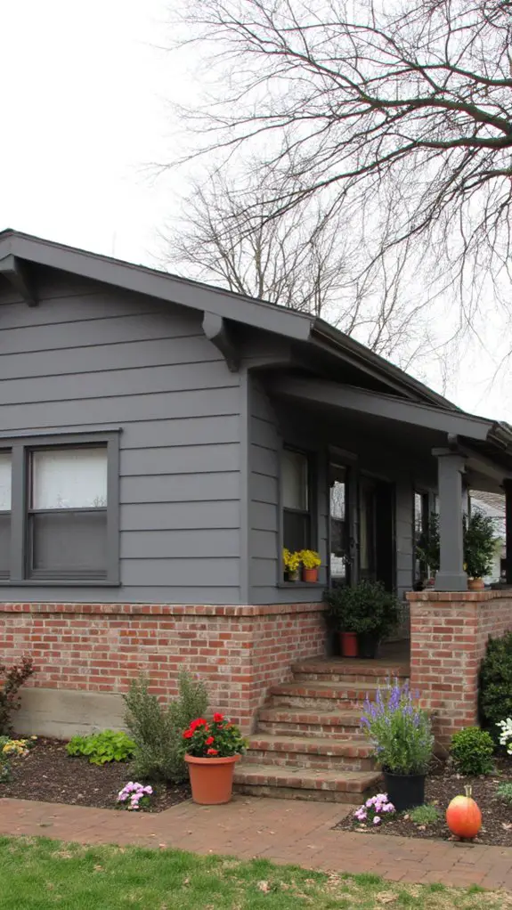 steel gray rustic elegance