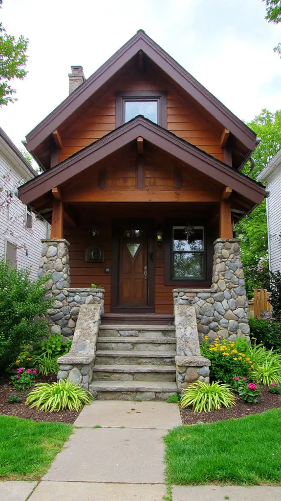 stone accents enhance design