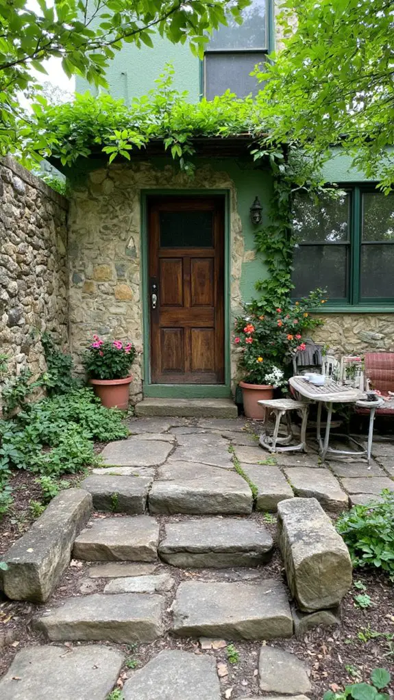 stone enhanced outdoor retreats