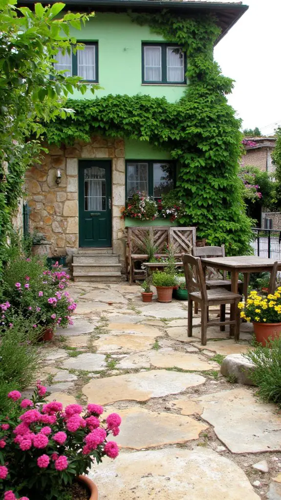 stone terraces enhance outdoor enjoyment