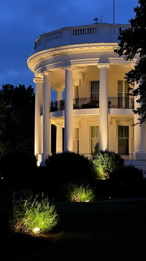 strategic uplighting for architecture