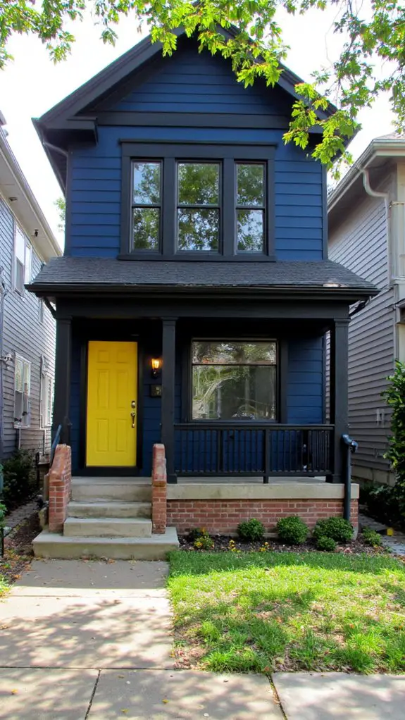 striking black and yellow contrast